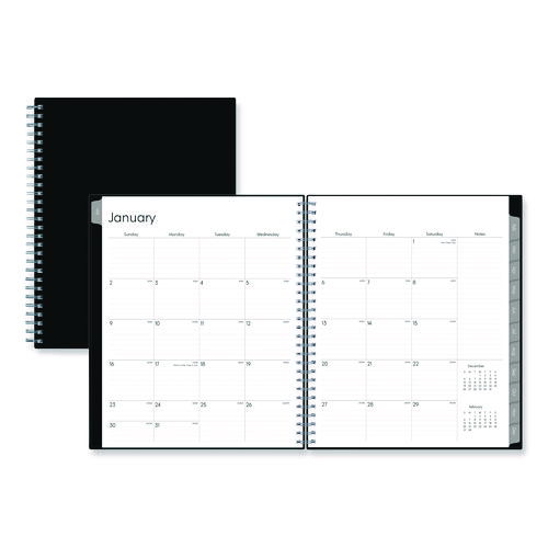 Enterprise Monthly Planner, 10 x 8, Black Cover, 12-Month (Jan to Dec): 2026