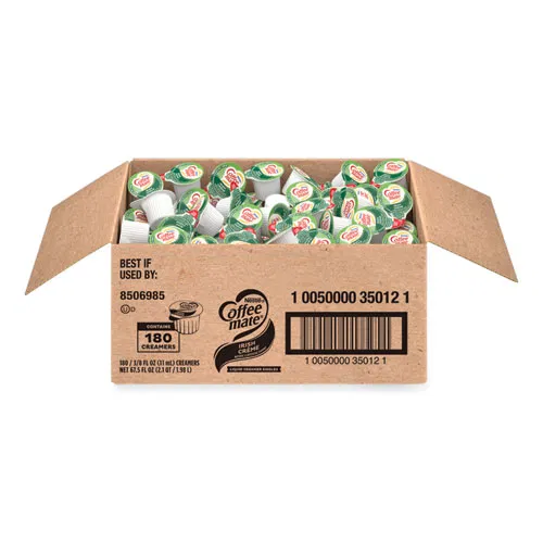 Bulk Liquid Coffee Creamer, Irish Cream, 0.38 oz Mini Cups, 180/Carton