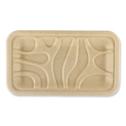 Fiber Trays, 4.8 x 8.3 x 0.7, Natural, Paper, 500/Carton