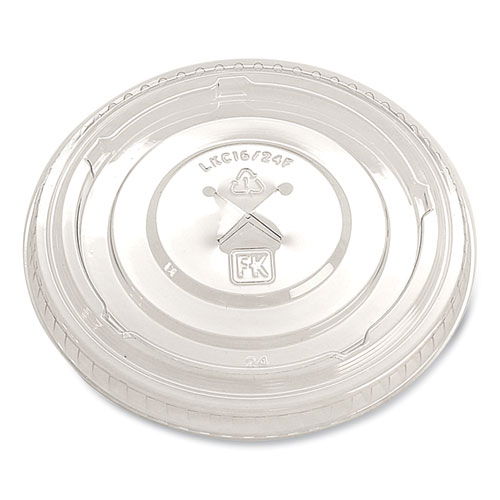 Greenware Cold Drink Lids, X-Slot, Fits 16 oz to 24 oz Cold Cups, Plastic, Clear, 1,000/Carton