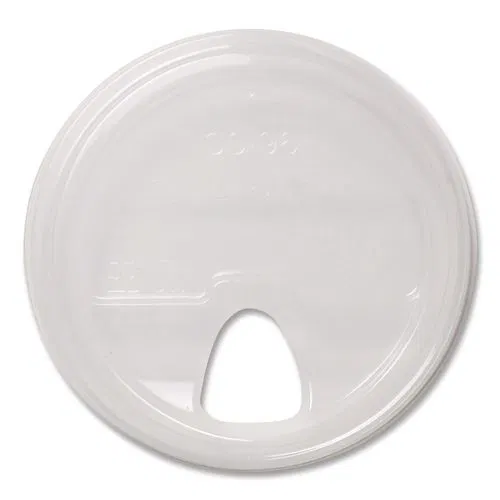 PLA Clear Cold Cup Lids, Fits 9 oz to 24 oz Cold Cups, Plastic, Clear, 1,000/Carton