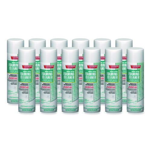 Instant Action Foaming Cleaner/Disinfectant, 17 oz, Aerosol Spray, 12/Carton