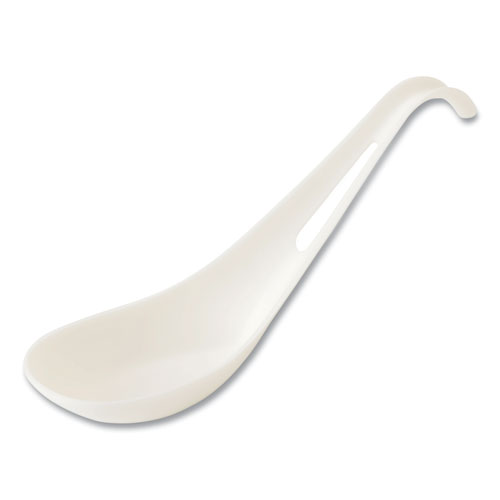 TPLA Bulk Cutlery, Asian Soup Spoon, Plastic, White, 500/Carton