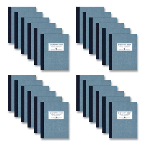Lab and Science Chemistry Notebook, Narrow Rule, Blue Cover, (60) 9.25 x 7.5 Sheets, 24/Carton