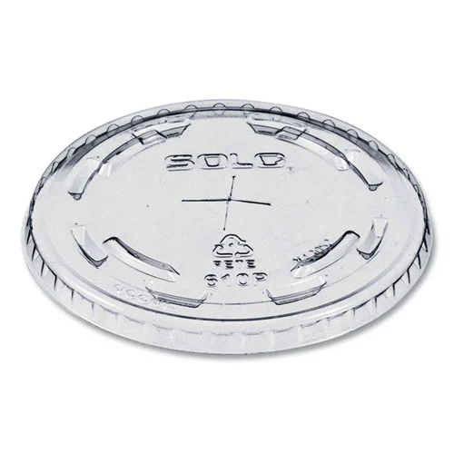 Plastic Cold Cup Lids, Fits 9 oz to 10 oz Cold Cups, Clear, 1,000/Carton