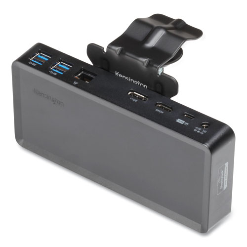 702500NIB0014, SKILCRAFT Kensington Universal Docking Station USB-C/USB 3.0 Dual 2K with Mounting Bracket, Black
