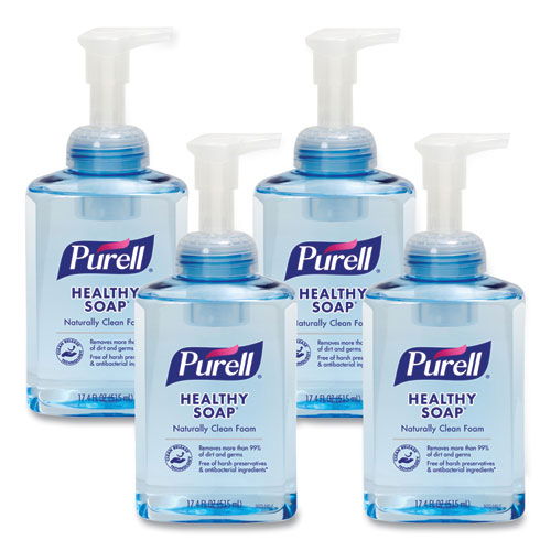 CLEAN RELEASE Technology HEALTHY SOAP Naturally Clean Foam, Citrus Scent, 515 mL, 4/Carton