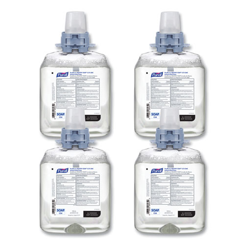 HEALTHY SOAP 0.5 BAK Antimicrobial Foam Refill, For CS4 Dispensers, Light Floral Scent, 1,250 mL, 4/Carton
