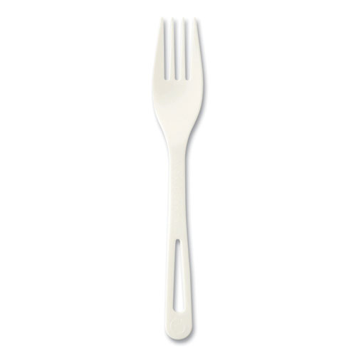Cutlery Dispenser Refills, Fork, Plastic, White, 100/Bag, 10 Bags/Carton