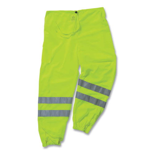 GloWear 8910 Class E Hi-Vis Pants, Large/X-Large, Lime