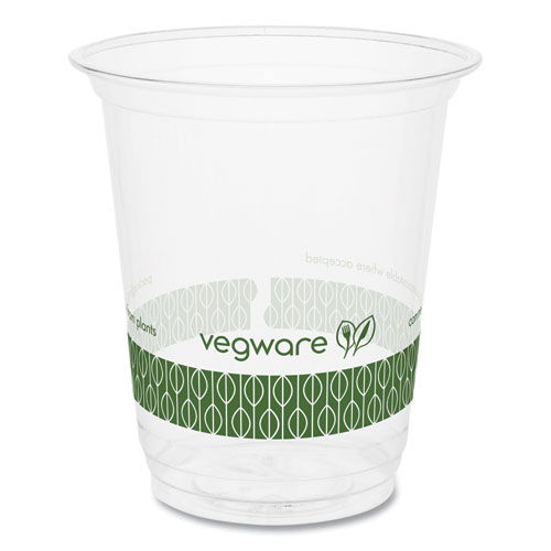 76-Series Cold Cup, 7 oz, Plastic, Clear/Green, 1,000/Carton