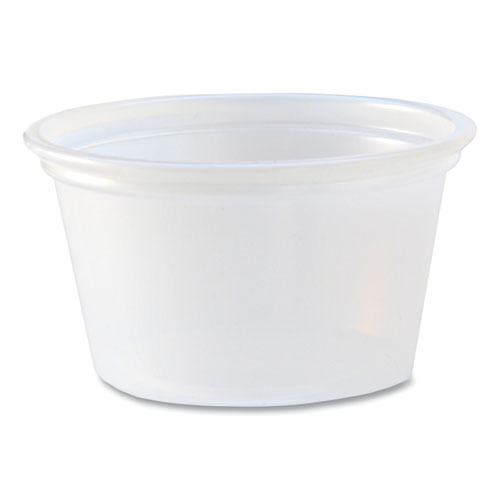 Portion Cups, 0.75 oz, Plastic, Translucent, 125/Sleeve, 20 Sleeve/Carton