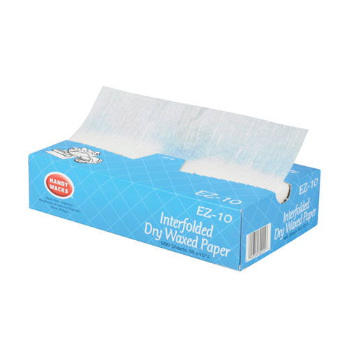 Interfolded Dry Waxed Paper Deli Sheets, 10.75 x 10, 500/Box, 12 Boxes/Carton
