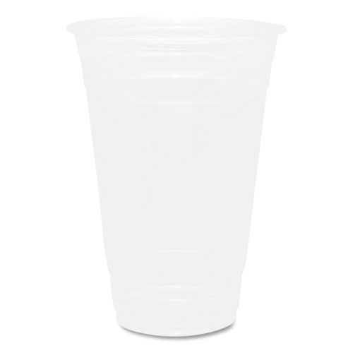 PET Plastic Cups, 20 oz, Clear, 1,000/Carton
