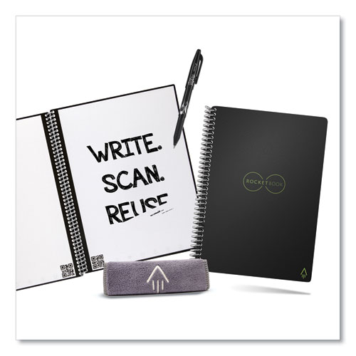 Core Smart Notebook, Dotted Rule, Black Cover, (18) 8.8 x 6 Sheets