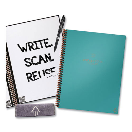 Fusion Smart Notebook, Seven Assorted Page Formats, Teal Cover, (21) 11 x 8.5 Sheets