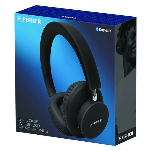 Silicone Wireless Headphones, Black