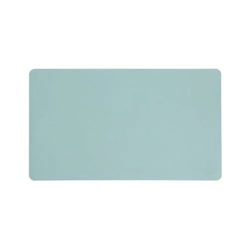 Vegan Leather Desk Pads, 23.6" x 13.7", Light Blue