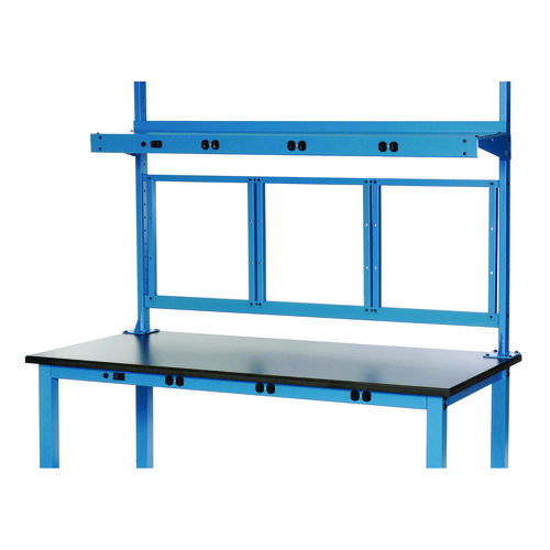 Panel Mounting Rail, For Use with Global Industrial 48" Wide Workbenches, 150 lb Weight Capacity