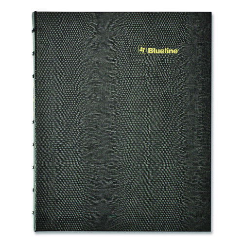 Plan and Link Monthly Planner, 9.25 x 7.25, Black Lizard-Like Faux Leather Cover, 16-Months: Sept 2024 to Dec 2025