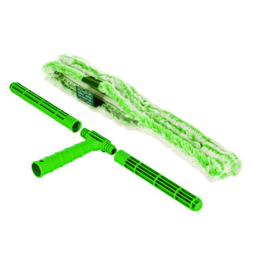 Monsoon Plus StripWasher Complete with Green Plastic Handle, Green/White Sleeve, 18" Wide Sleeve