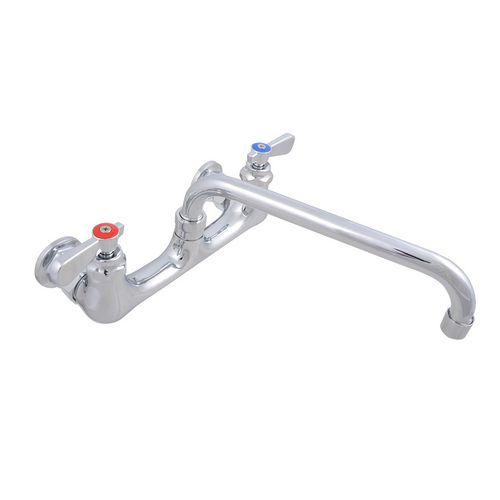 WorkForce Standard Duty Faucet, 4.62" Height/12" Reach, Chrome-Plated Brass