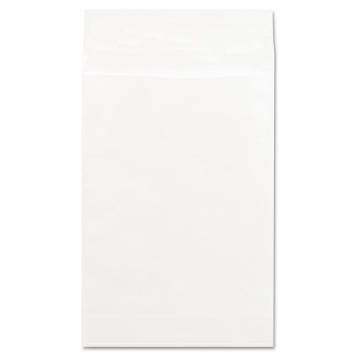Deluxe Tyvek Expansion Envelopes, Open-End, 2" Capacity, #15 1/2, Square Flap, Self-Adhesive Closure, 12 x 16, White, 100/Box