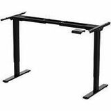 Humanscale eFloat Go 2.0, Height Adjustable Table Base (Standard Range), Black - T-shaped Base - 220 lb Capacity - Height Adjustable - Black