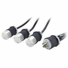 APC Power Cord Splitter, L21-20P to (3)L5-20R - 208 V AC - Black - NEMA L21-20P - 1 Each