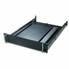 APC 19" Rotating Keyboard Drawer Black - 2U - 3.5" Height x 17.5" Width x 28" Depth - Black - 1 Each