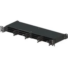 Panduit 1 RU 6-Port Panel - 6 Port(s) - 1U High - 19" Wide - Rack-mountable