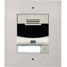 2N IP Solo Intercom Sub Station - Cable - Flush Mount for Home, Door Entry - Nickel