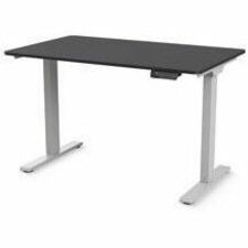 Humanscale eFloat Go 2.0 Sit-stand Desk - T-shaped Top - 2 Legs - Height Adjustable - 72" Table Top Width x 30" Table Top Depth - Office - Silver, Laminated