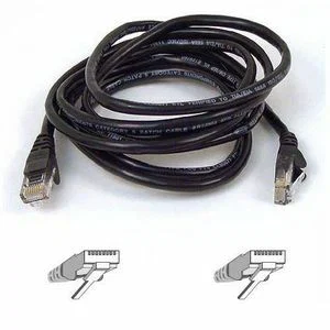 Belkin Cat5e Patch Cable - RJ-45 Male Network - RJ-45 Male Network - 8" - Black