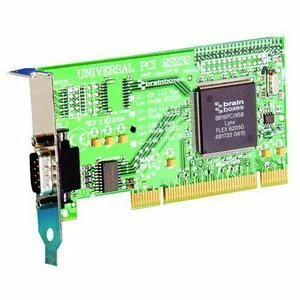 Brainboxes 1 Port Low-Profile Serial Adapter - 1 x 9-pin DB-9 Male RS-232 Serial