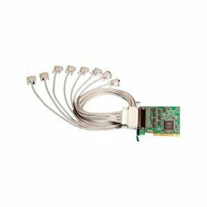 Brainboxes 8 Port RS-232 Universal Multiport Serial Adapter - Universal PCI - 8 x DB-9 Male RS-232 Serial Via Cable - Plug-in Card