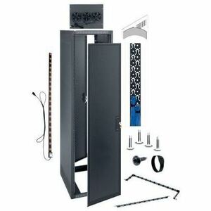 Middle Atlantic ERK 40RU AV Floor Standing Rack - 25in Depth Floor Standing Cabinet - 40U Rack Height x 19" Rack Width - Black - Steel - 2500 lb Maximum Weight Capacity