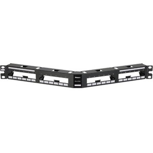 Panduit QuickNet QAPP24BL Modular Patch Panel - 24 x MTP - 24 Port(s) - 24 x RJ-11 - 24 x MT Port(s) - 1U High - 19" Wide - Rack-mountable