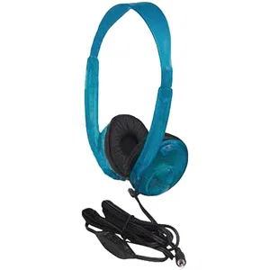Ergoguys Califone 3060AV-BL Multimedia Binaural Headphone - Wired Connectivity - Stereo - Over-the-head - Blueberry