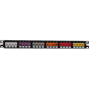 Panduit Mini-Com CPP24FMWBL 24-Port Modular Patch Panel - 24 - 24 Port(s) - 24 x RJ-11