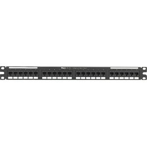 Panduit NK6PPG24Y 24-Port Network Patch Panel - 24 x RJ-45 - 24 Port(s) - 24 x RJ-45 - 24 x RJ-11 - 1U High - Rack-mountable
