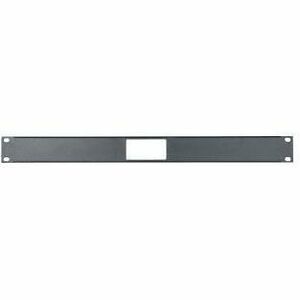 Middle Atlantic 1RU Decora Device Panel - Steel - Black Powder Coat - 1U Rack Height - 19" Width