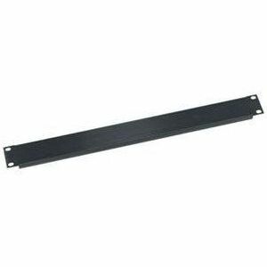 Middle Atlantic 1RU Blank Rack Panel - Flanged & Aluminum - 12 Pack - Aluminum - Black - 1U Rack Height - 12 Pack - 1.8" Height - 19" Width