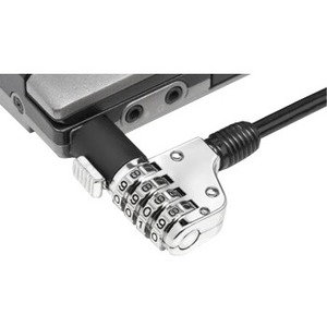 Noble Universal 4 Dial Anti Theft Notebook Lock - Combination Lock - Galvanized Steel - 6ft