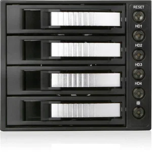 iStarUSA BPU-340SATA Drive Bay Adapter Internal - Silver - 4 x Total Bay - 4 x 3.5" Bay