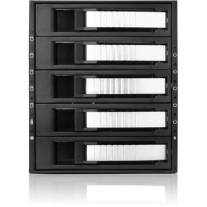 iStarUSA BPU-350SATA Drive Bay Adapter Internal - Silver - 5 x Total Bay - 5 x 3.5" Bay
