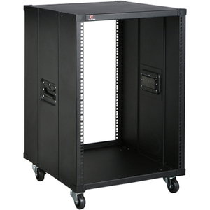 Claytek 15U 600mm Depth Simple Server Rack - 15U Rack Height - Black - Steel - 220 lb Maximum Weight Capacity