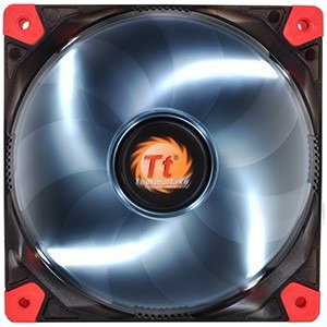 Thermaltake Luna 12 LED White - 4.72" Maximum Fan Diameter - 1 x Fan(s) - 50.44 CFM Maximum Airflow - 1200 rpm - Sleeve Bearing - 3-pin