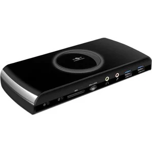 Vantec USB 3.0 Universal Dual Video Docking Station with SD Reader - for Notebook - USB 3.0 - 5 x USB Ports - 5 x USB 3.0 - Network (RJ-45) - HDMI - DVI - Audio Line In - Audio Line Out - Microphone - Wired