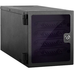 RAIDage EAGE4402TG-ES Drive Enclosure - eSATA Host Interface Tower - Black - 4 x HDD Supported - 4 x SSD Supported - 4 x Total Bay - 4 x 2.5" Bay - Steel